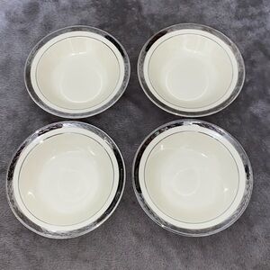 0305 Set of 4 Taylor, Smith Taylor Fruit/Dessert Bowls